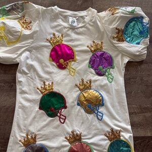 Queen Of Sparkles Football dress - Large